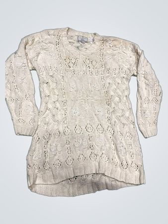 Express Cream Kabelstrickpullover