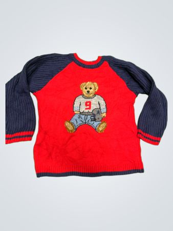 Freunde Roter und Blauer Teddybär Pulli