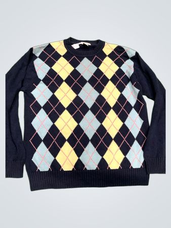 GEOFFREY BEENE Argyle Strickpullover