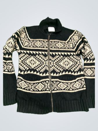 Old Navy Zip-Up Fair Isle Sweater