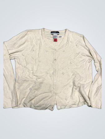 Radcliffe Women's Cream Beaded Cardigan