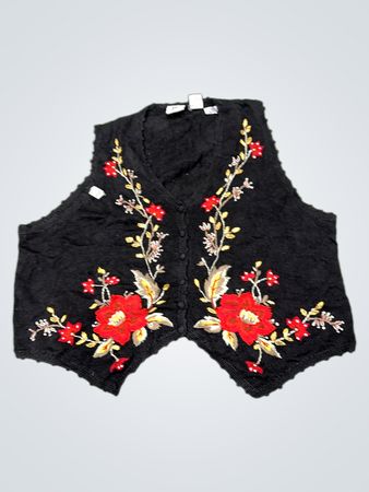 Maggie Lawrence floralbestickte Weste