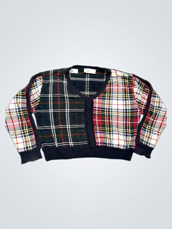 Lizgolf by Liz Claiborne Plaid Cardigan