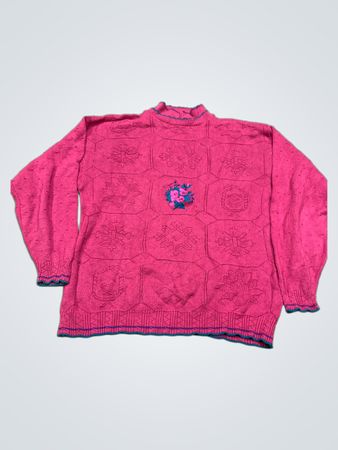 Insel aus Baumwolle Strickpullover