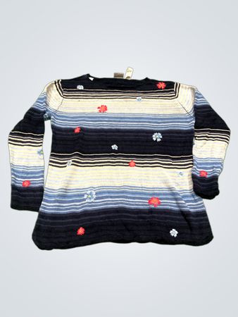 Villager Sport Damen gestreifter bestickter Pullover