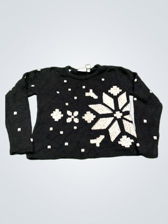 Liz Claiborne Petite Schneeflocken Strickpullover