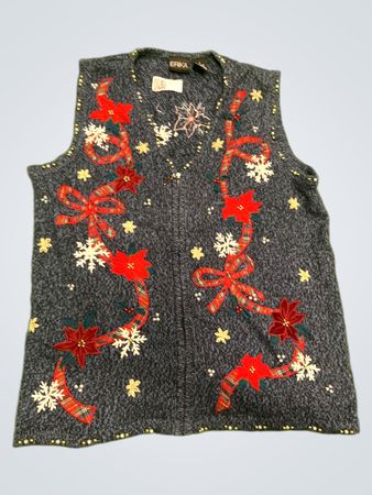 Erika Damen ärmellose Weihnachts-Sweater-Weste