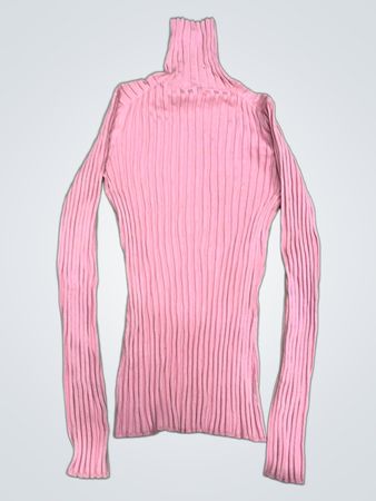 INC International Concepts Pink Rippstrick Langarmtop
