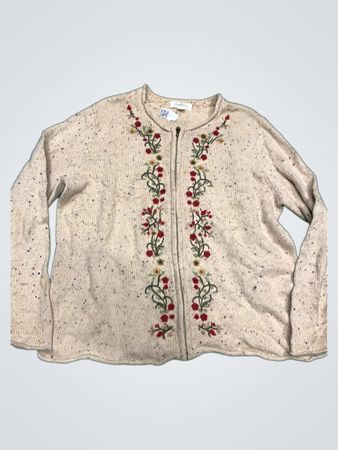 Tradition Country Collection Bestickter Reißverschluss-Cardigan