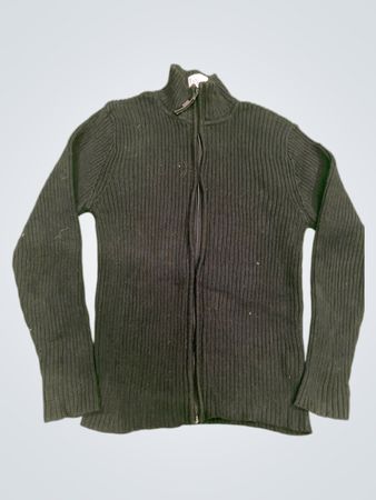 Bester Mountain schwarzer gerippter Zip-Up Pullover