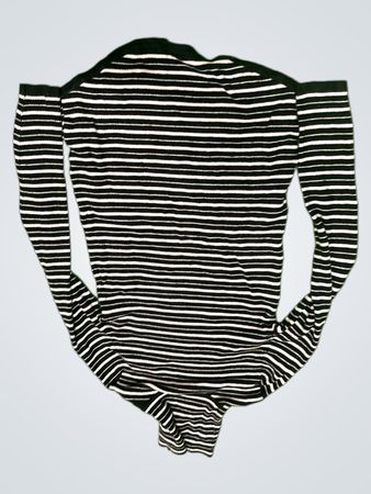 Bardot Schwarz und Weiß gestreifter Rollkragenpullover