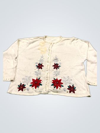 Weißer Weihnachtskartenkarte mit Weihnachtssternen und Schneeflocken