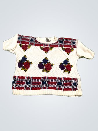 Casual Corner Weißer Ramie-Baumwollmischpullover