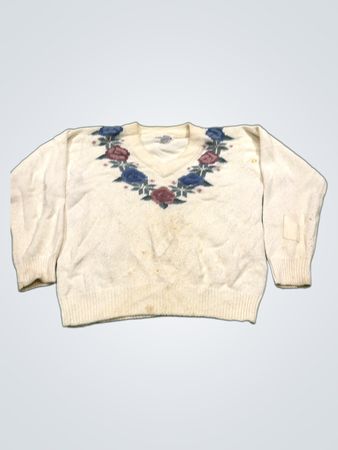 Alfred Dunner floral bestickter Pullover