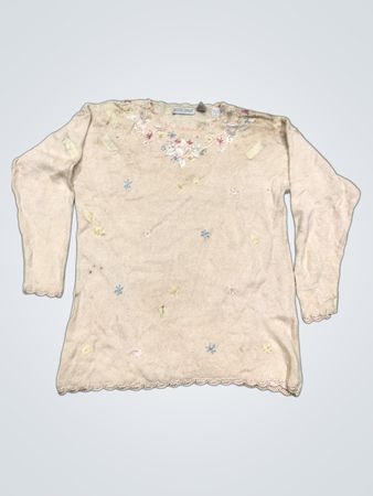 CAROLYN TAYLOR FÜR BY DESIGN Bestickter Pullover