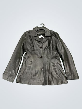 FRANCE 2 CUIR PARIS Black Leather Jacket