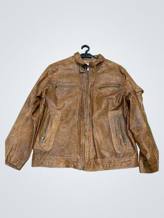 Engbers braune Lederjacke