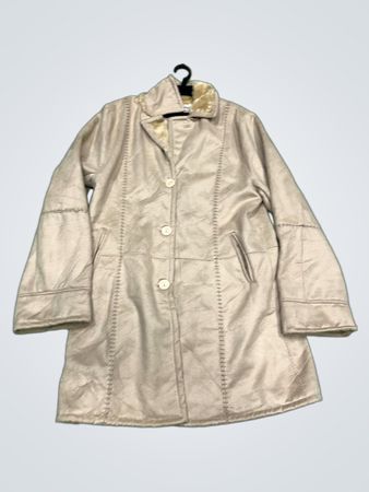 Gabriella Vicenza Beige Faux Fur Lined Jacket