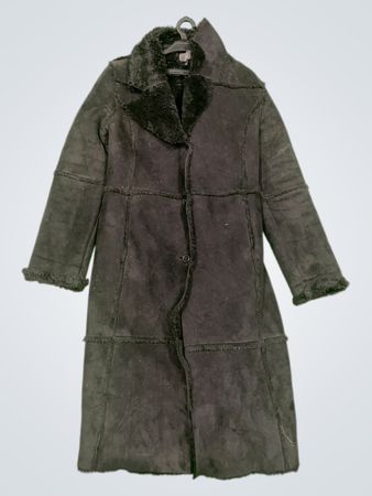 J.N.Y JENNYFER Black Faux Fur Lined Coat