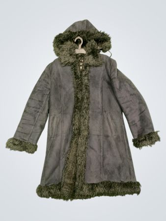 JELFS Women's Faux Fur Lined Hooded Coat