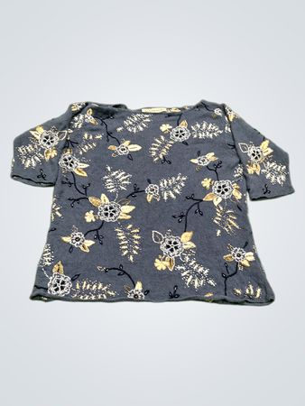 David Brooks Damen Floral Print Strickoberteil