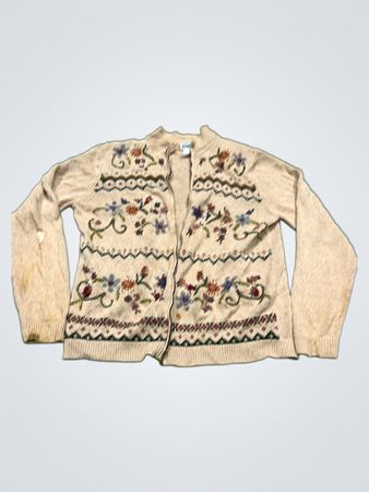 Alfred Dunner Damen bestickter Cardigan