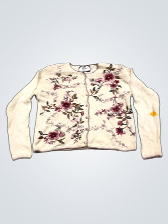 TIARA PETITES Damen Floral Strickjacke
