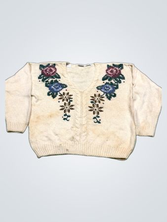 JANTZEN Handbestickter Pullover