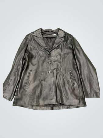 J.Hannam Cuir "Specialiste en Cuir" schwarze Lederjacke