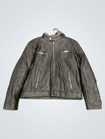 Authentic Outdoor Co. Echtes Qualitätsmarkenzeichen Geist & Mut Kunstlederjacke