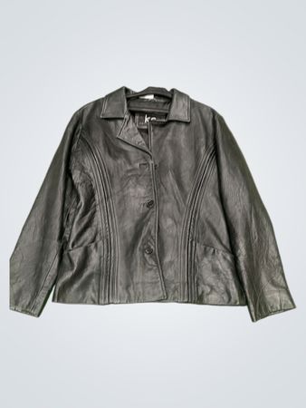 KC Collections schwarze Lederjacke