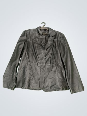 Madison Studio schwarzes Lederblazer