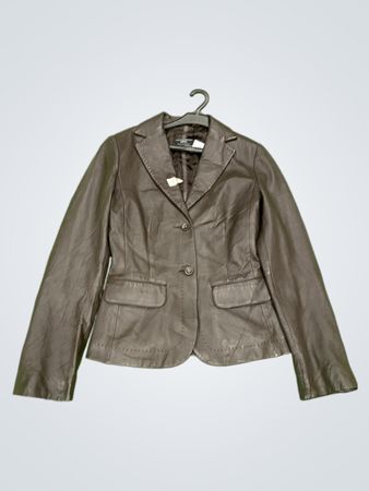 Braune Lederjacke