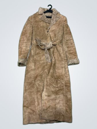 Brown Faux Fur Lined Coat