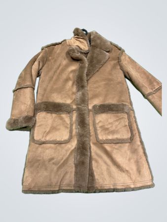 orsay Brown Faux Fur Lined Coat