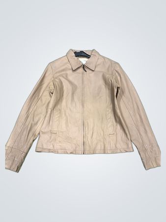 Braune Lederjacke