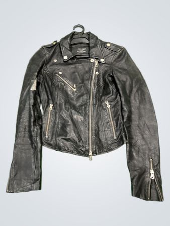 TRAFALUC Authentische Lederjacke