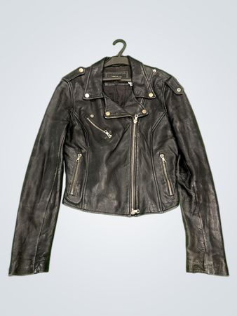 TRAFALUC Authentische Lederjacke