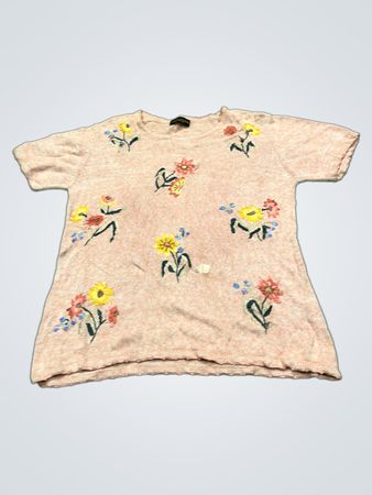 SALON STUDIO by HABAND Floral besticktes Stricktop