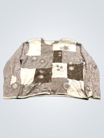 Christopher & Banks Patchwork Cardigan
