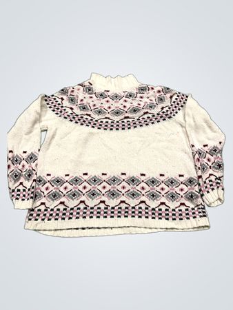 Basic Editions Damen Fair Isle Stehkragenpullover