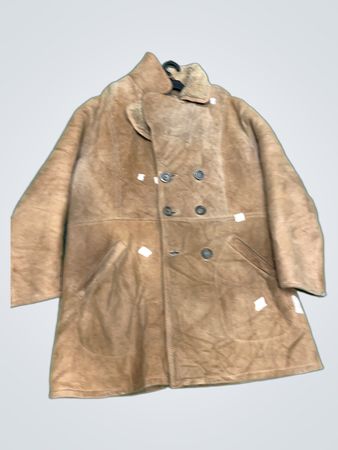 Brauner Wildledermantel