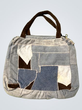 Denim-Patchwork-Handtasche