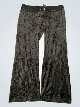 Juicy Couture Schwarze Velours Schlaghose