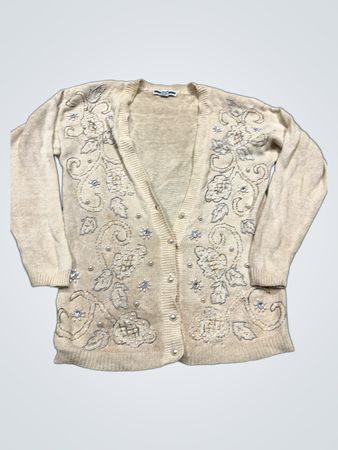 JENNIFER MOORE Beaded Cardigan