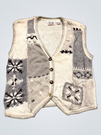Republic Patchwork Knit Vest