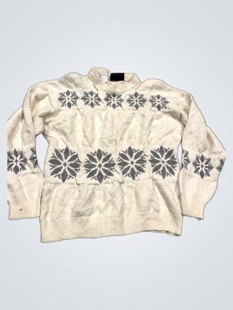 Doppelter Nutzen Schneeflocken Strickpullover
