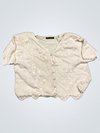 Dana Scott Bestickter Cardigan