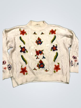SPOON Bestickter Strickpullover