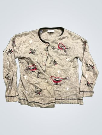 Christopher & Banks Damen-Cardigan mit Vogelstickerei